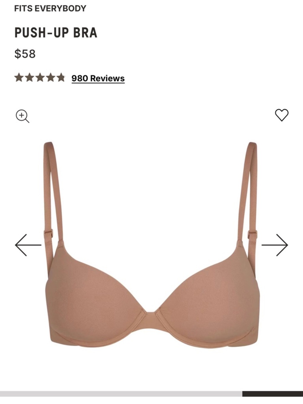 PUSH-UP BRA | SIENNA - SIENNA / 32 / C x 1
